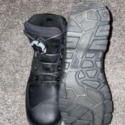 Red Wing Black Steel Toe Boots 