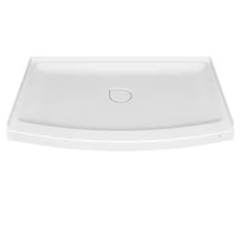 American Standard Ovation Curve 48 in. L x 30 in. W Alcove Shower Pan Base with Center Drain in Arctic White