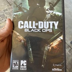 copy of the video game Call of Duty: Black Ops for PC