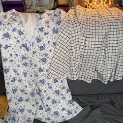 2 new pcs woman’s size M pcs. One dress and one skirt located off lake mead and Simmons area asking $8 for both ( forever 21 & see you Monday) 