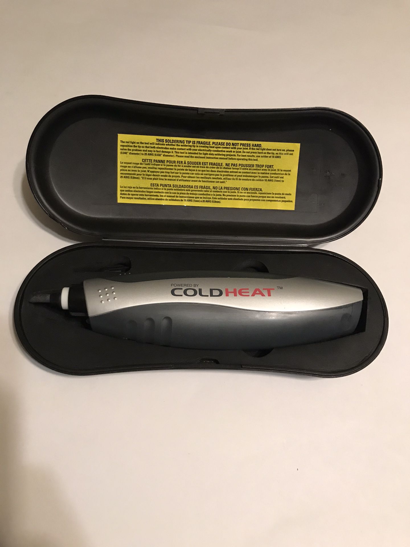 Cold Heat Portable Soldering Iron with Extra Tip & Case
