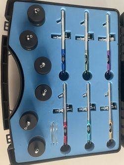 2017 OPHIR New 6 PCS Dual Action Airbrush Set Kit