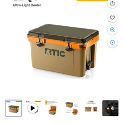 RTIC Cooler 32qt  And Tent 