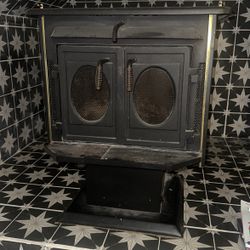 Antique Fireplace - Antique wood burning Furnace 
