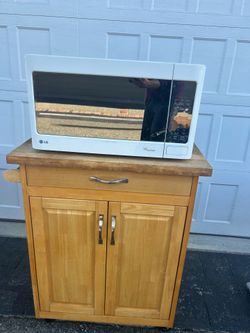 Butcher block cabinet