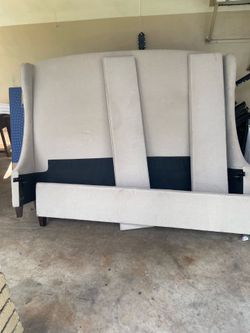 King size bed frame/ 2 side table dresser
