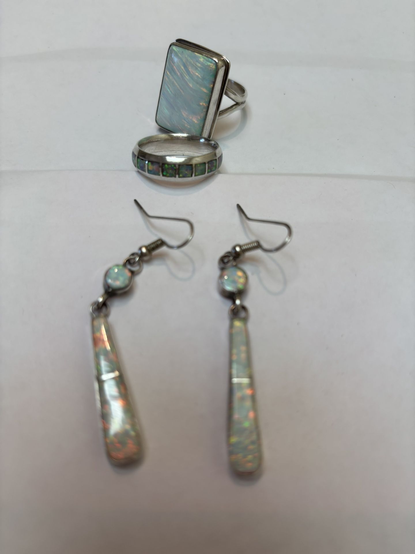 Opal Earrings & Rings
