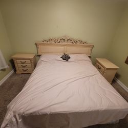 Headboard And 2 Nightstands