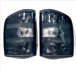 Tail lights For 07-14 Silverado Sierra 1500/2500HD 3500 LED Tail Brake Light Lamp Smoked
