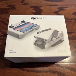 DJI mini 3 drone with built in screen remote controller 