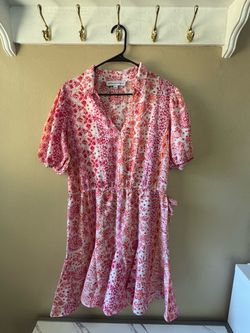 Emma & Michele Floral Short Sleeve Dress