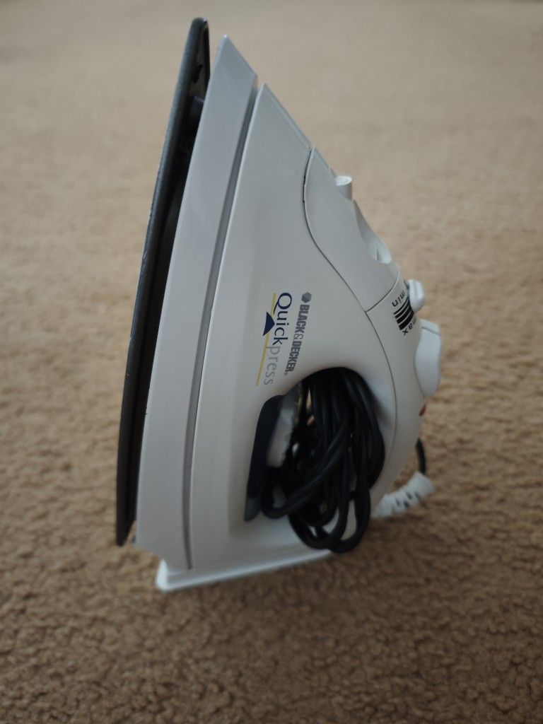black decker iron quick press