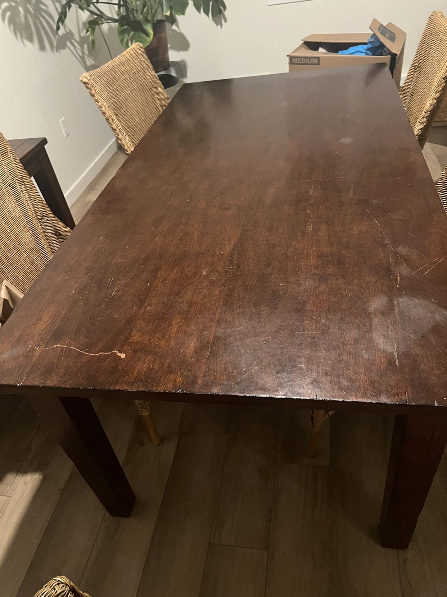 Dining Room Table with Side Table
