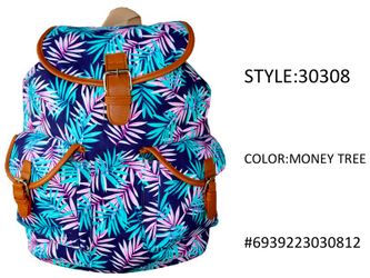 Women Girl Canvas Satchel Shoulder Bag Backpack New 15"