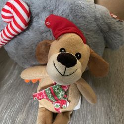 Plush Squeaker Toy Parrot & Dog Plush