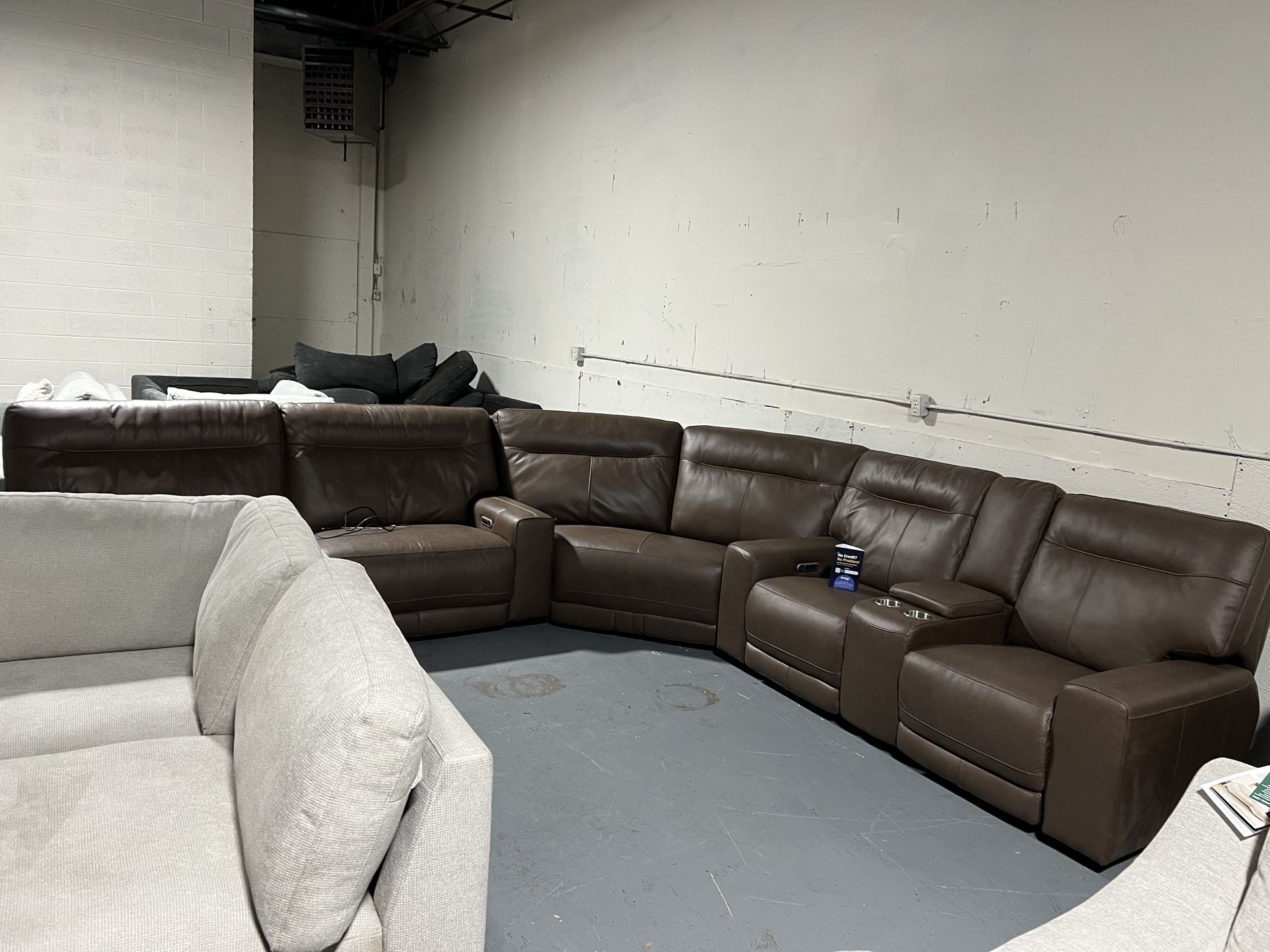 SECTIONAL COUCH SOFA LEATHER