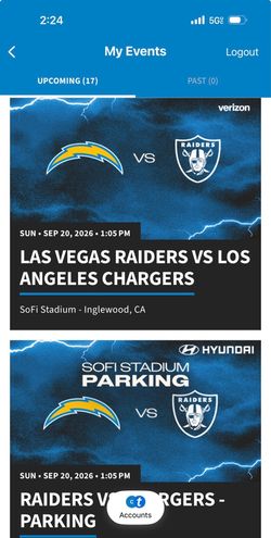 LA Chargers vs Las Vegas Raiders