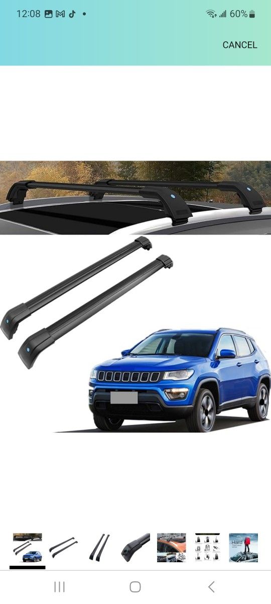 MotorFansClub Top Roof Rack Cross Bars