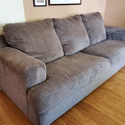 Large Comfy Couch Grey 94" Long