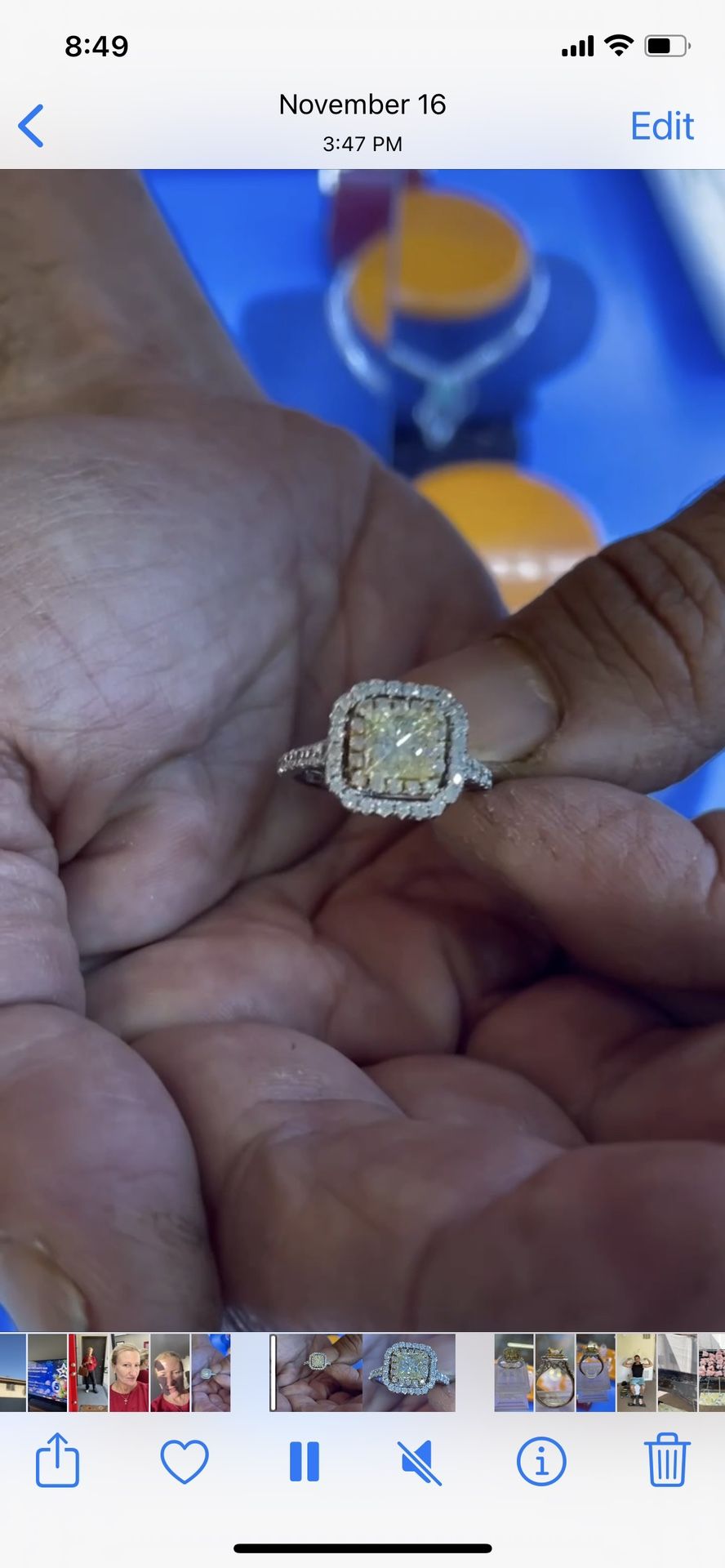 Canary fancy yellow Princess Diamond GIA Certified Ring All Natural diamonds NEW