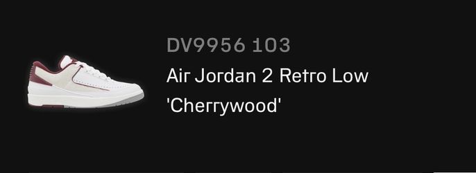 Air Jordan Two Retro Low Cherrywood