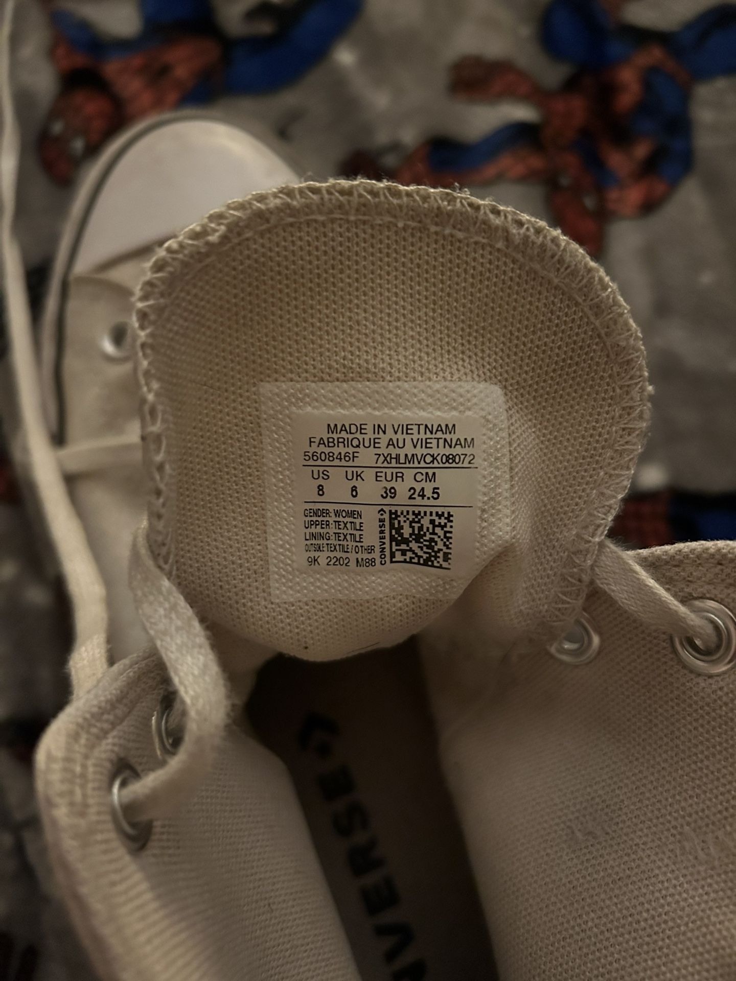White Platform Converse