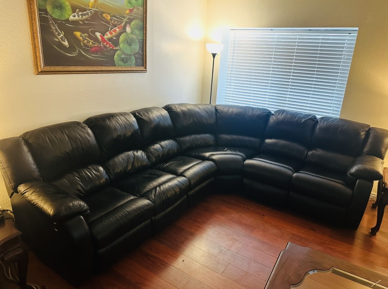 Authentic Real Leather Sectional Sofa Couch L Shape Top Grain High Quality Leather Reclining