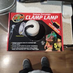 Deluxe Porcelain Clamp Lamp