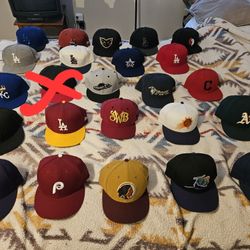 New Era Fitted Hats Baseball Basketball College Football