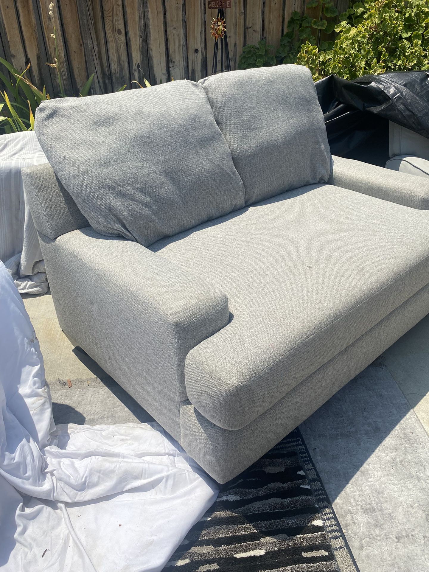 Gray Love Seat Couch