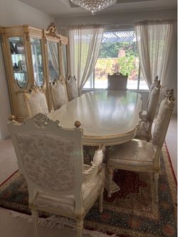 French Provincial Dining Set & China Cabinet