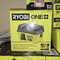 Ryobi 18v Link Cordless 3 Gal Wet/dry Vacuum