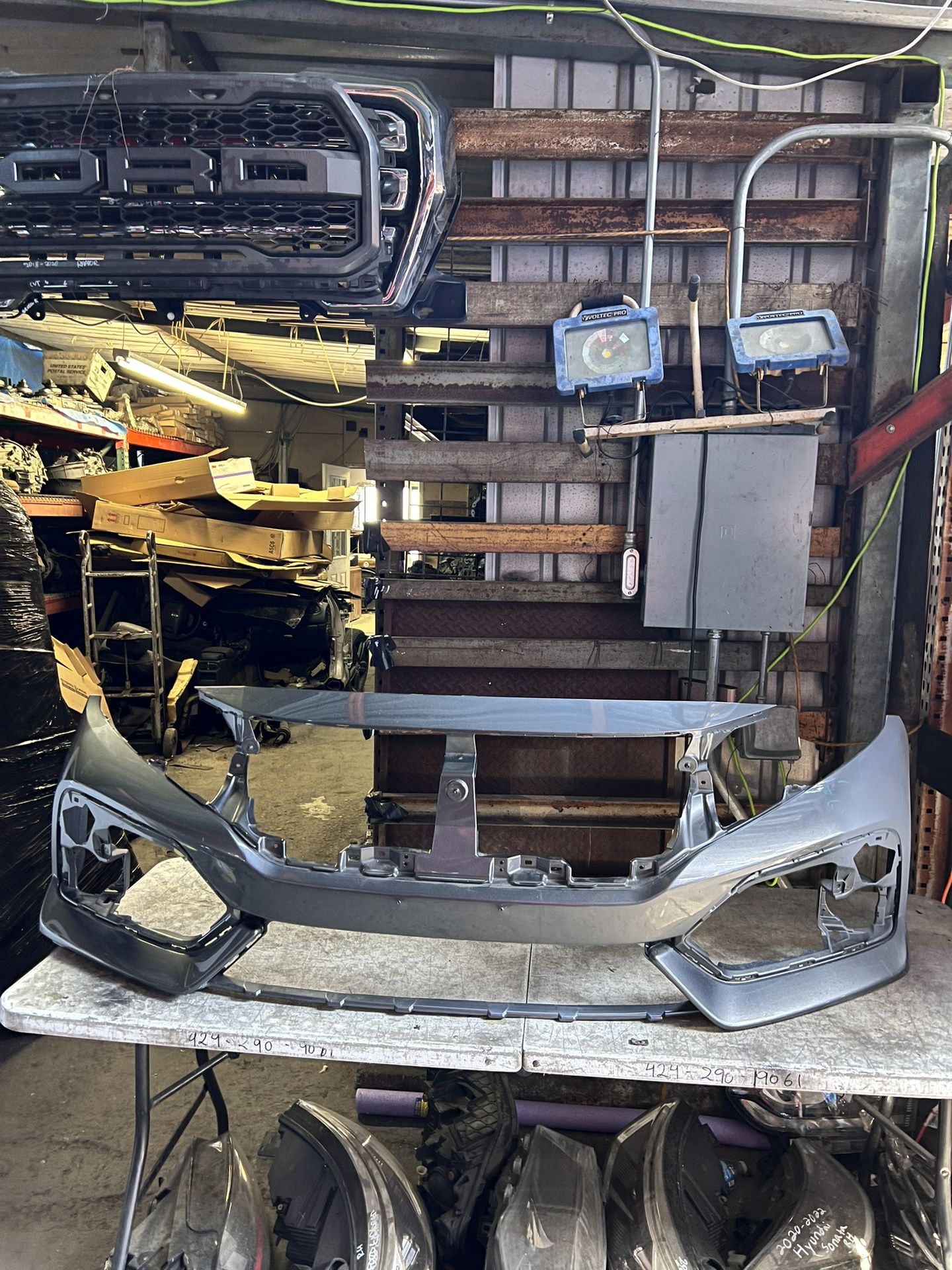 2017 2018 2019 2020 2021 HONDA CIVIC HATCHBACK/SPORT FRONT BUMPER COVER OEM USED