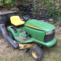 PRICED TO SELL: John Deere LT 150 Mower With Bagger And Large Bin - Willing To Sell Each Separately Y