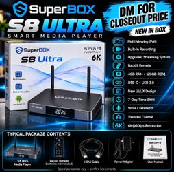 📦 **SUPERBOX S8 ULTRA — DM for Pricing!**