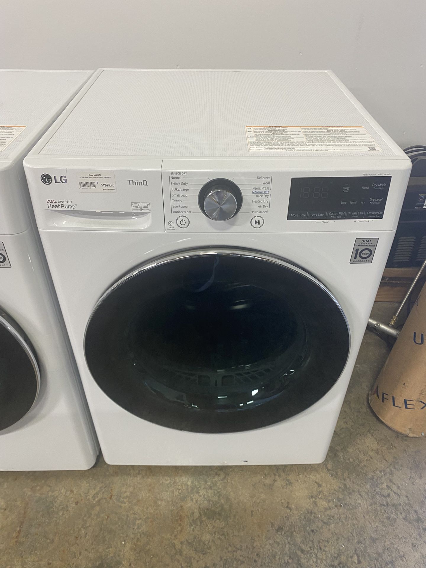 LG DLHC1455W 24 Inch Smart Electric Ventless Dryer with 4.2 Cu. Ft. Capacity