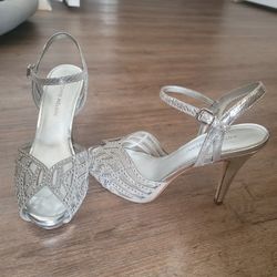 Silver Antonio Melani Heels