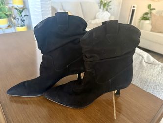 Black Leather Boots (gianni Bini)