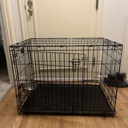 Midwest Medium Size Dog Crate with water dish