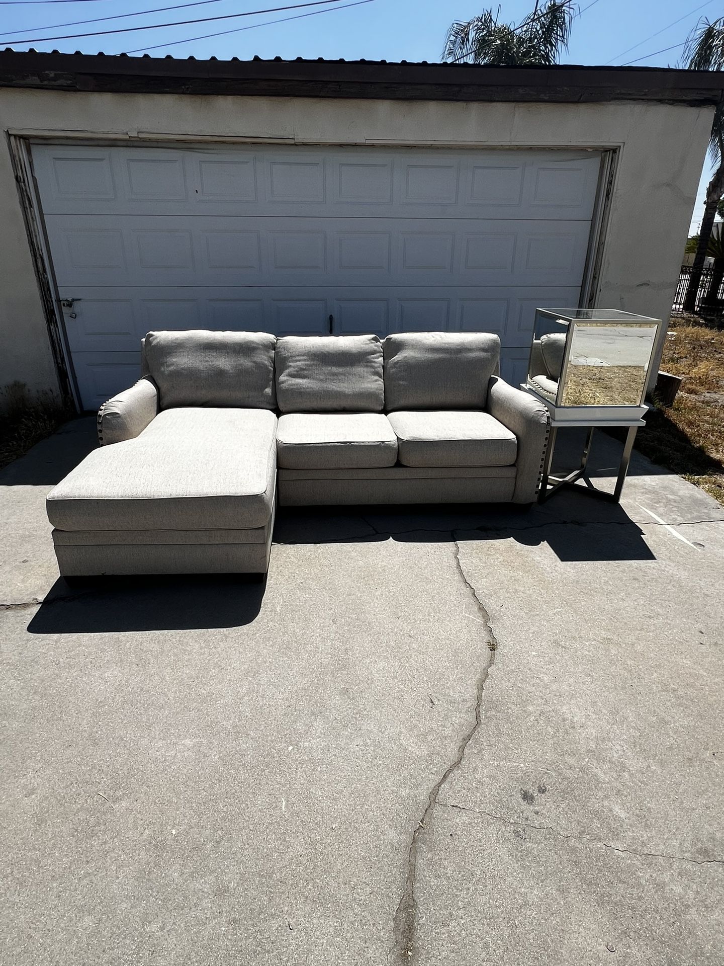 Beige Sectional Couch