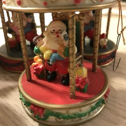Set of Eight Vintage Christmas Ornaments – Santa Gazebo Collection