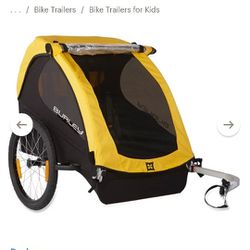 Burley Bee Bike Trailer - Double, With Attachment To Use As Stroller 