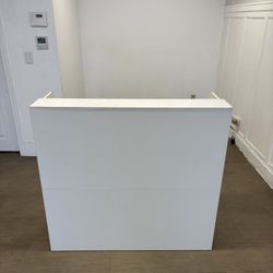 White Reception Desk 