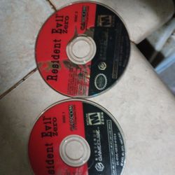 Resident evil Zero disc 1&2 Nintendo GameCube discs only needs resurfacing,