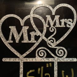 Mr. & Mrs. Cake Topper