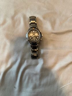 Men's Silver Chronograph Analog Watch