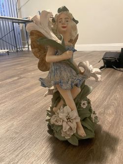 Vintage Elf Glass Statues