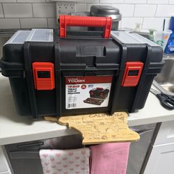 New Hyper Tough 19 Inch Toolbox With Storage Organizers - Lockable