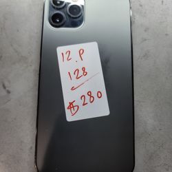 Iphone 12 Pro 128gb, Unlocked,  New Battery 