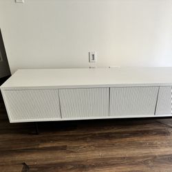 White TV Stand 